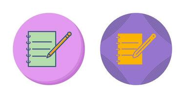 Notebook and Pen Vector Icon