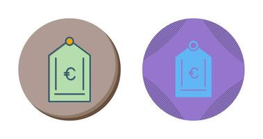 Euro Tag Vector Icon