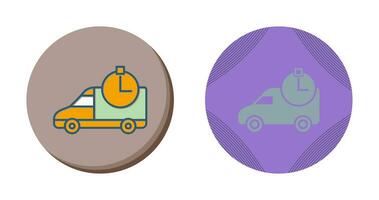 Time Based Delivery Vector Icon
