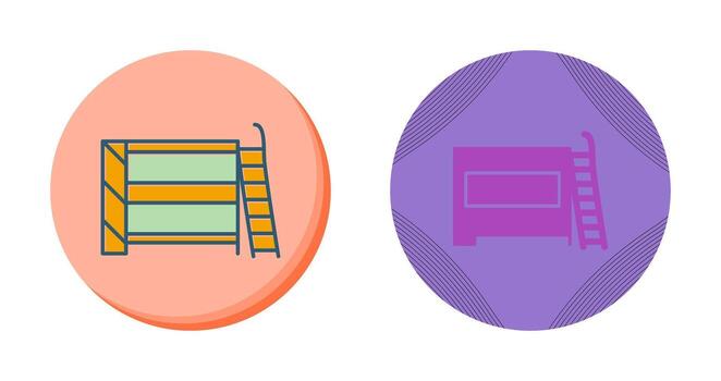 Bunk bed Vector Icon