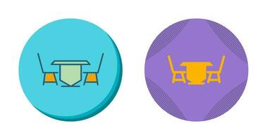 Lunch Table Vector Icon