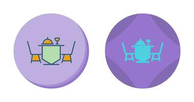 Dinner Table Vector Icon