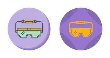 icono de vector de gafas de laboratorio