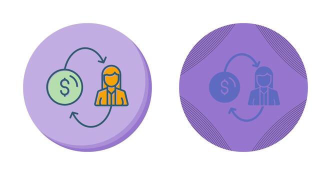 icono de vector de conversión