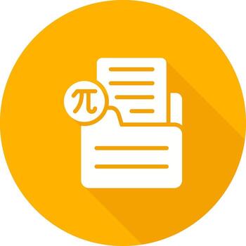 Document Insert Formula Vector Icon