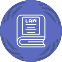 Law Book Vector Icon