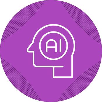 icono de vector de inteligencia artificial