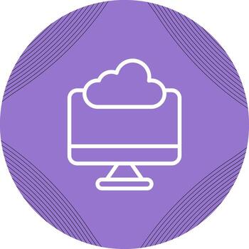 icono de vector de computación de borde