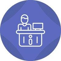 Information Desk Vector Icon