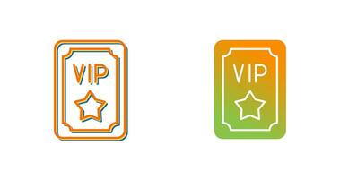 icono de vector de pase vip