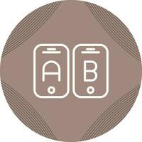 A B Testing Vector Icon