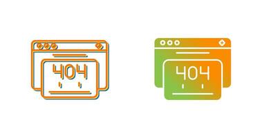 404 Error Vector Icon