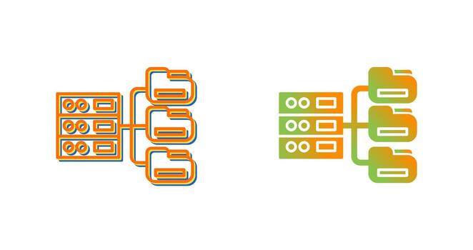 icono de vector de base de datos