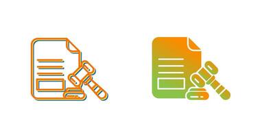 Legal Paper Vector Icon