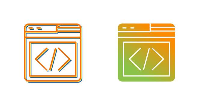 Web Programing Vector Icon