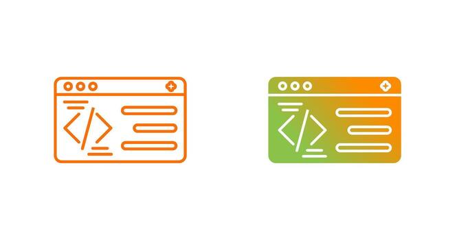 icono de vector de programación