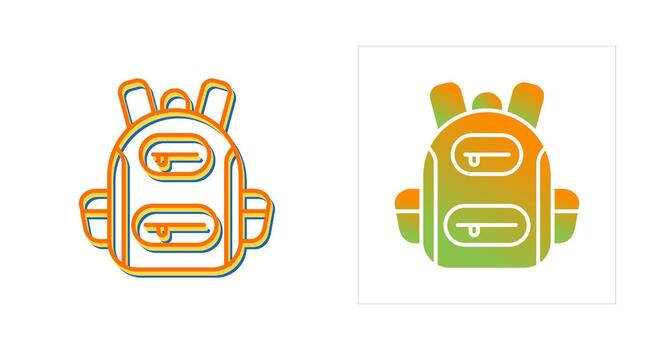 icono de vector de mochila