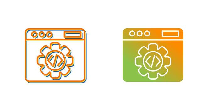 icono de vector de programación