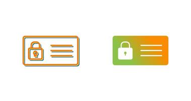 Protected Card Vector Icon