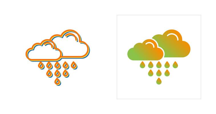 Acid Rain Vector Icon