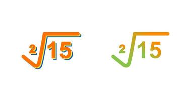 Square Root Vector Icon