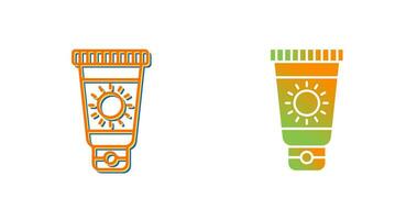 Sun Cream Vector Icon