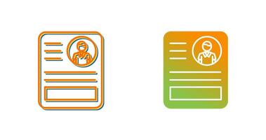 CV Vector Icon