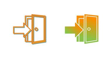 Exit Door Vector Icon