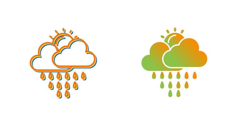 Rain Vector Icon