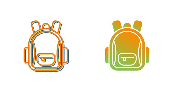 icono de vector de mochila