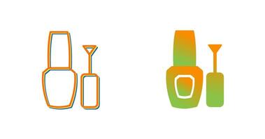 icono de vector de esmalte de uñas