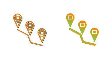 Reaching Destination Vector Icon