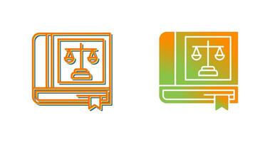 Law Book Vector Icon