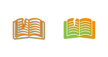 Teared Book Vector Icon