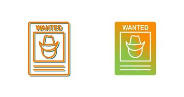 Wanted Poster Vector Icon