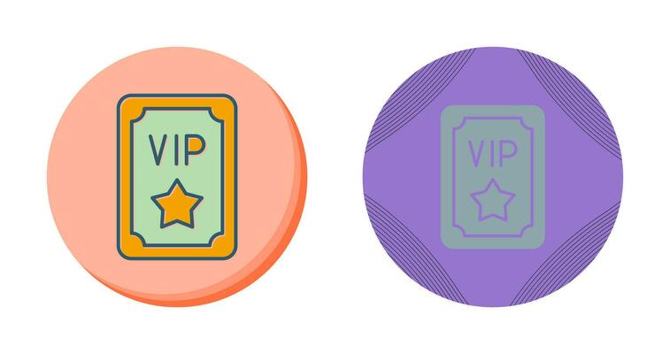 Vip Pass Vector Icon