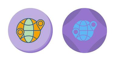 Globe Location Vector Icon