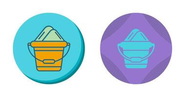 Sand Bucket Vector Icon