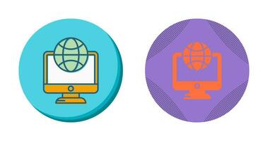 Lcd Globe Vector Icon