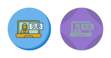 Subscriber Model Vector Icon