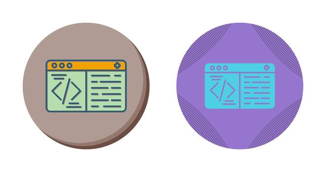 icono de vector de codificación