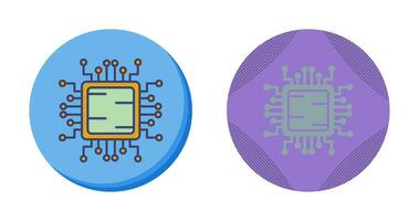 icono de vector de cpu