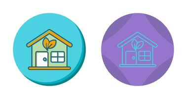 Eco House Vector Icon