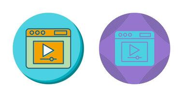 Video Player Vector Icon