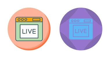 Live Vector Icon