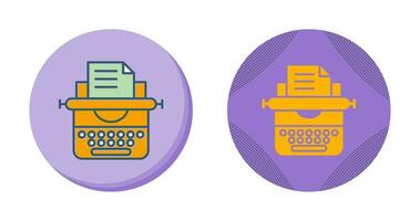 Typewriter Vector Icon