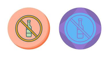 No Alcohol Vector Icon