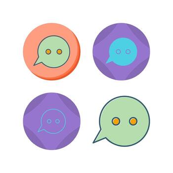 Message Bubbles Vector Icon