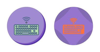 Wireless Keyboard Vector Icon