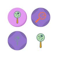 Magnified Bacteria Vector Icon